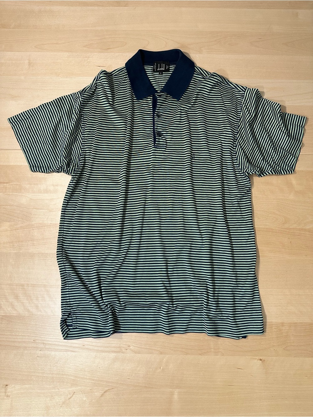 Vintage Dunhill Mercerized Cotton Polo size Large